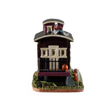 Creepy Ca-Boo-Se Lemax Spooky Town table accent featuring a spooky haunted house with creepy decorations.