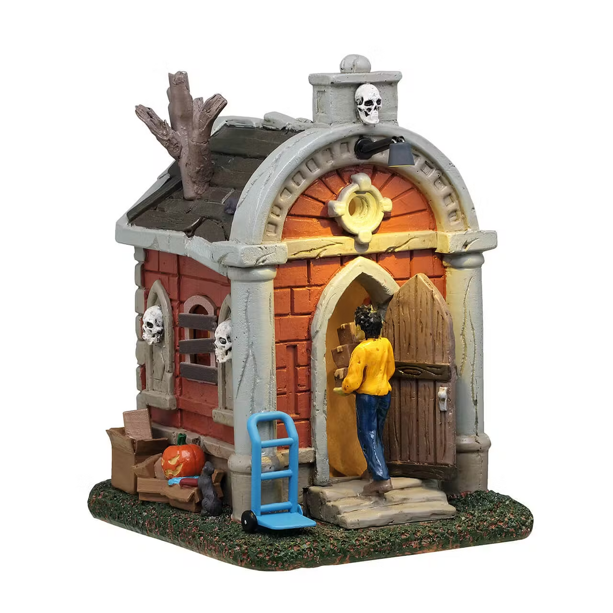 Crypt Move In AC Adaptable Lemax Spooky Town Table Accent - Mill Race Garden Centre