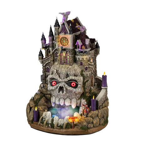 Cursed Ruins Incl. Adaptor 550 Ma (Black) Lemax Spooky Town Sights & Sounds - Mill Race Garden Centre
