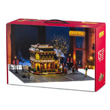 Lemax Dani's Pub Set from the Christmas Village collection featuring a detailed holiday-themed pub building and festive decorations