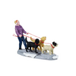 Dog Walker Lemax Christmas Village Figurine - Mill Race Garden Centre