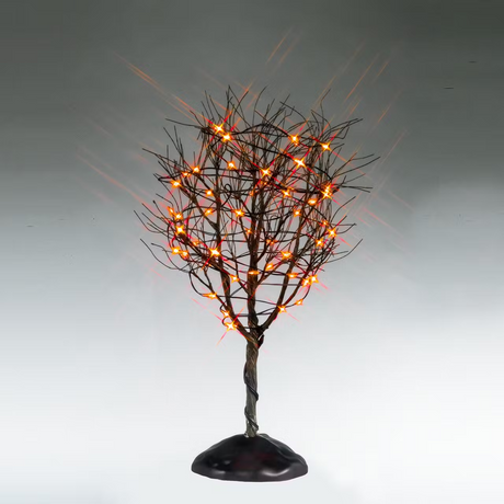 Dry Tree With Orange Lights B/O (4.5V) Lemax Spooky Town Trees - Mill Race Garden Centre