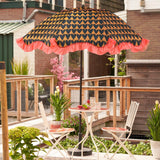 Edelman Mitchell Parasol with Fringe – Black