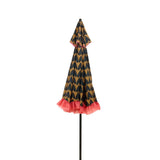 Edelman Mitchell Parasol with Fringe – Black