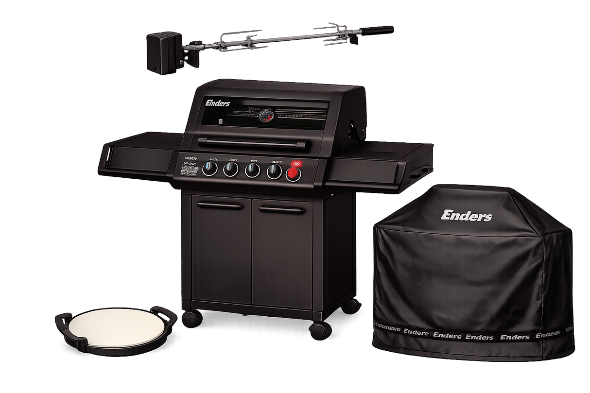 Enders Monroe Pro 3 SIK Turbo Shadow Bundle Gas BBQ Package