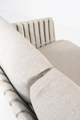 4 Seasons Outdoor Eva lounge set with metal frame, includes two Monroe coffee tables and a gentle support table.