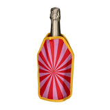 GiftCompany Froid Cooling Sleeve with roses design, keeps wine bottles cool, decorative wine bottle cooler for gifts and home use.