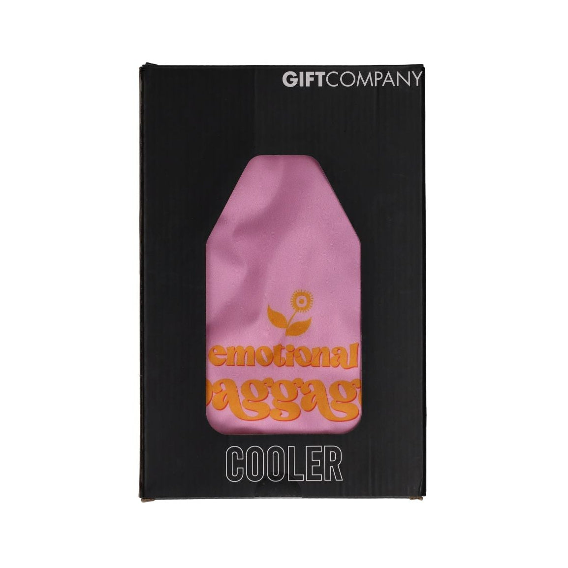 Gift Company Froid Cooling Sleeve with emotional baggage design for wine bottles, made of insulated material.