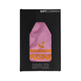 Gift Company Froid Cooling Sleeve with emotional baggage design for wine bottles, made of insulated material.