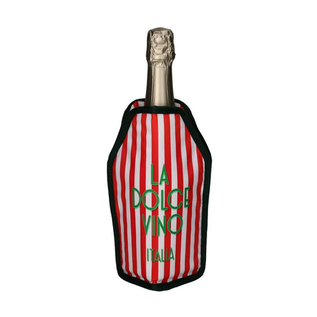 Gift Company Froid Cooling Sleeve featuring La Dolce Vino Italia design for wine bottles, keeps drinks cool and stylish.