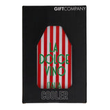 Gift Company Froid Cooling Sleeve with La Dolce Vino Italia design for wine bottles, featuring red and white wine artwork.