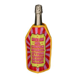 Gift Company Froid Cooling Sleeve with roses design, keeps wine bottle cool, decorative wine bottle cooler for gifts.
