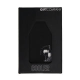 GiftCompany Froid Cooling Sleeve with wine and dine design, black insulation for wine bottles, stylish and functional wine cooler.