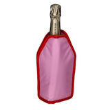 Pink Gift Company Froid Cooling Sleeve with "The Cheers Club" design for wine bottles, keeps drinks cold and stylish.
