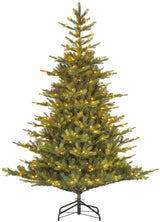Edelman Black Box Grimshaw Prelit Artificial Christmas Tree with Warm White LEDs, Timer and Dimmer
