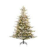 Edelman Black Box Frosted Grimshaw Prelit Artificial Christmas Tree with Warm White LEDs, Timer and Dimmer