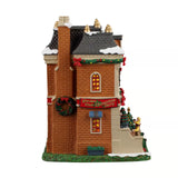 Lemax Garden Club Christmas Party illuminated building from the Lemax Christmas Village collection, decorated for the holiday season.
