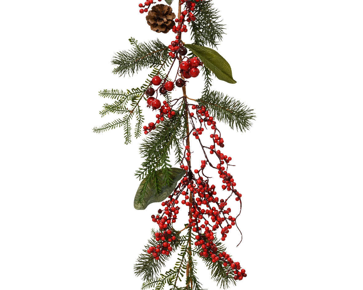 1.76m Red Berries Garland by Kaemingk