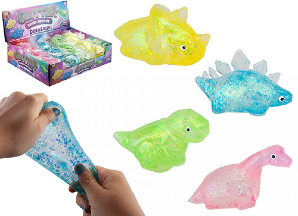 Glitz Dinosaur Super Squishy Toy Assorted