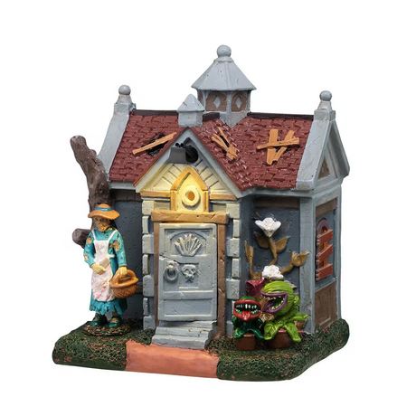 Grave Gardening AC Adaptable Lemax Christmas Village Illuminated Building - Mill Race Garden Centre