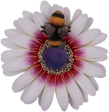 Hanging Zulu Daisy/Bee Ornament Size F by Vivid Arts - Mill Race Garden Centre