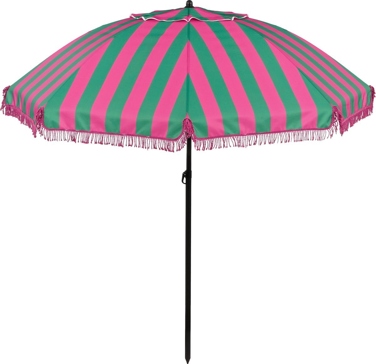 In The Mood Collection Osborn Parasol – Green & Pink Stripes