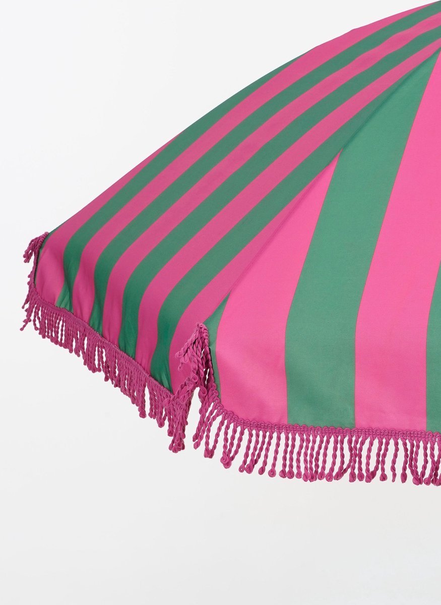 In The Mood Collection Osborn Parasol – Green & Pink Stripes