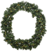 Indoor and Outdoor 60cm Battery Operated Imperial Wreath 50 LED Warm White by Kaemingk - Mill Race Garden Centre