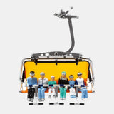 Jägerndorfer 6-Piece Sitting Skiers Set – 1:32 Scale Miniature Figures for Chairlifts & Cable Cars