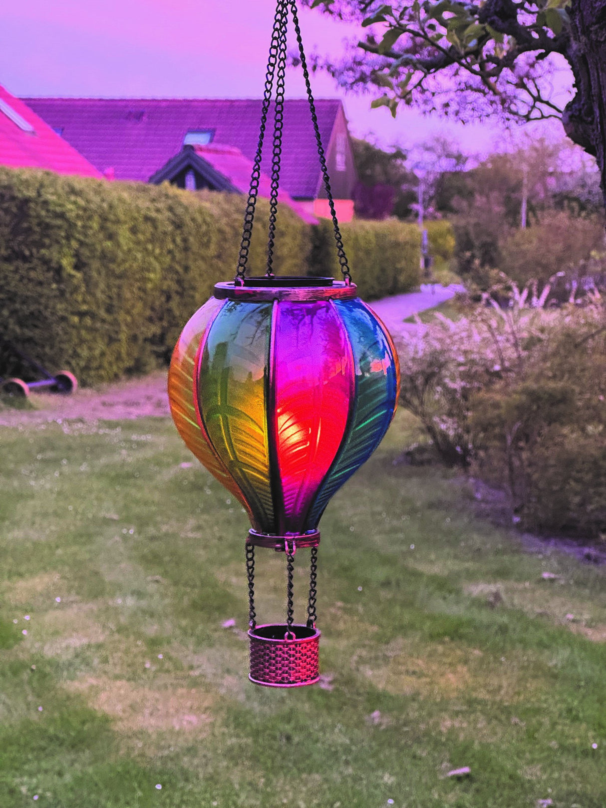 LED Solar Hot Air Balloon by Creative Products - Mill Race Garden Centre