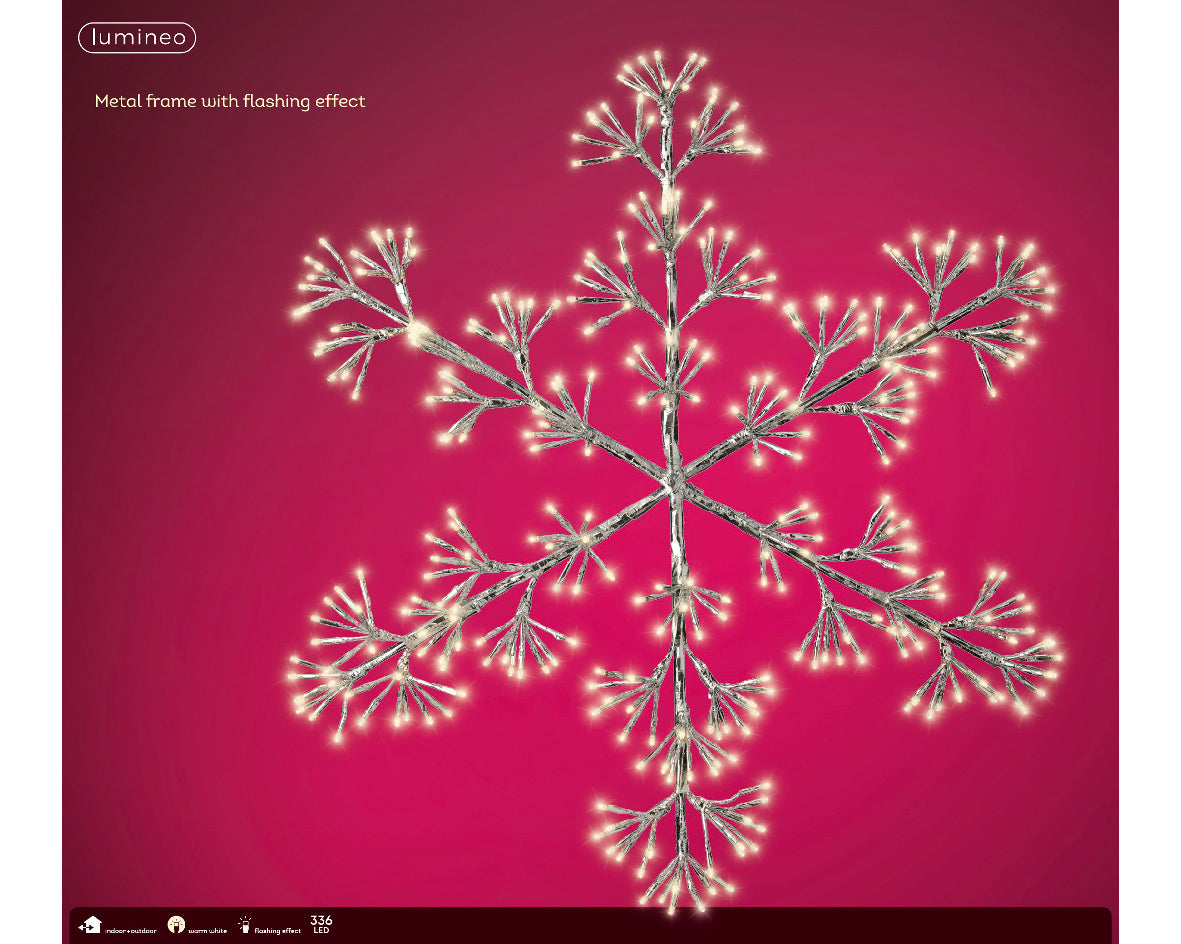 78cm LED Warm White Outdoor Starburst Snowflake by Lumineo