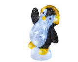 21cm LED Acrylic Outdoor Penguin Assorted Colours by Lumineo