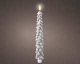 29cm LED Warm White Wick Silver Tree Candle by Lumineo