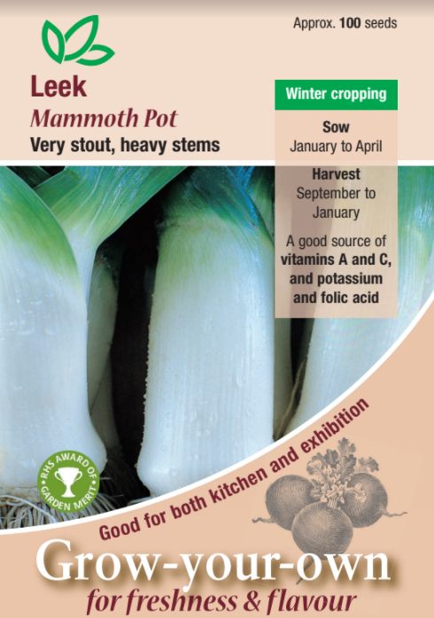 Leek Mammoth Pot - Mill Race Garden Centre