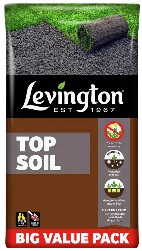 Levington Peat-Free Top Soil 30Ltr - Mill Race Garden Centre