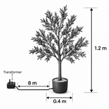 Artificial Lighted Tree in Pot 150 LEDs with Timer – 120cm Outdoor Decoration