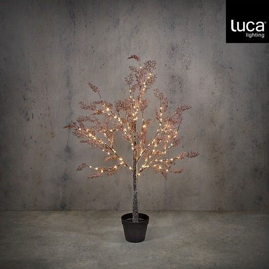 Luca Lighting Artificial Lighted Tree in Pot 150 LEDs with Timer – 120cm Outdoor Decoration