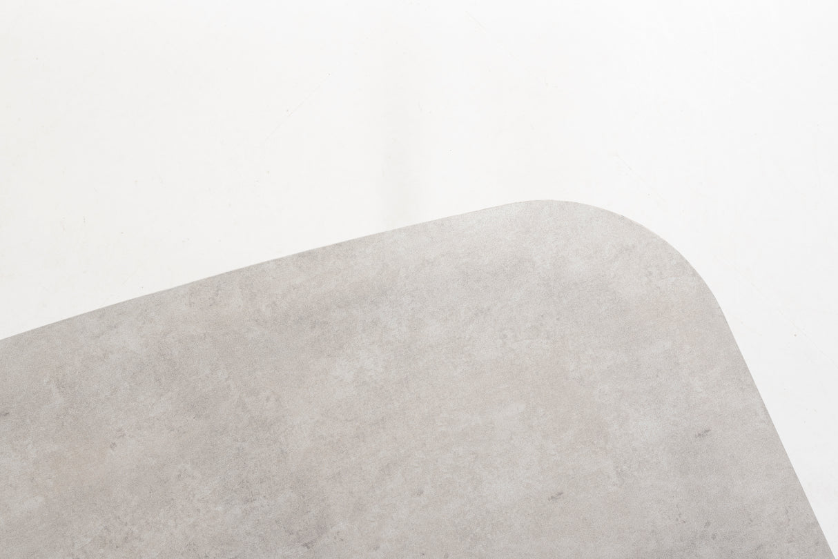 4 Seasons Outdoor Piacenza 6-seat dining set with Manolo 180cm barrel ceramic top table in Terre, featuring metal frame and latte finish.