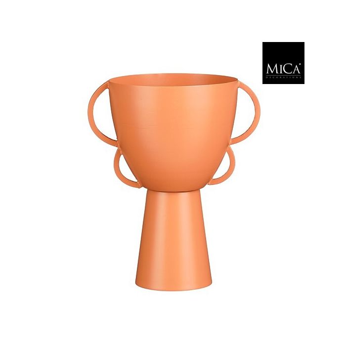 Mica Decorations Alica Plant Pot – Orange Iron Planter