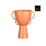 Mica Decorations Alica Plant Pot – Orange Iron Planter