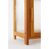 Mica Decorations Caminia Wooden Greenhouse Large – Mahogany Wood