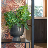 Mica Decorations James Plant Pot on Stand Grey – H22 x Ø19 cm – Iron Indoor Planter