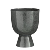 Mica Decorations James Plant Pot on Stand – Grey Metal