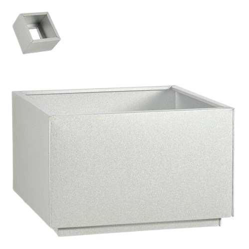 Mica Decorations Marnix Planter – Bottomless Zinc Raised Bed – 55 x 55 x 35 cm