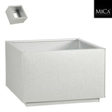 Mica Decorations Marnix Planter – Bottomless Zinc Raised Bed – 55 x 55 x 35 cm