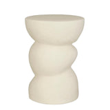 Mica Decorations Screw Side Table – White Ceramic