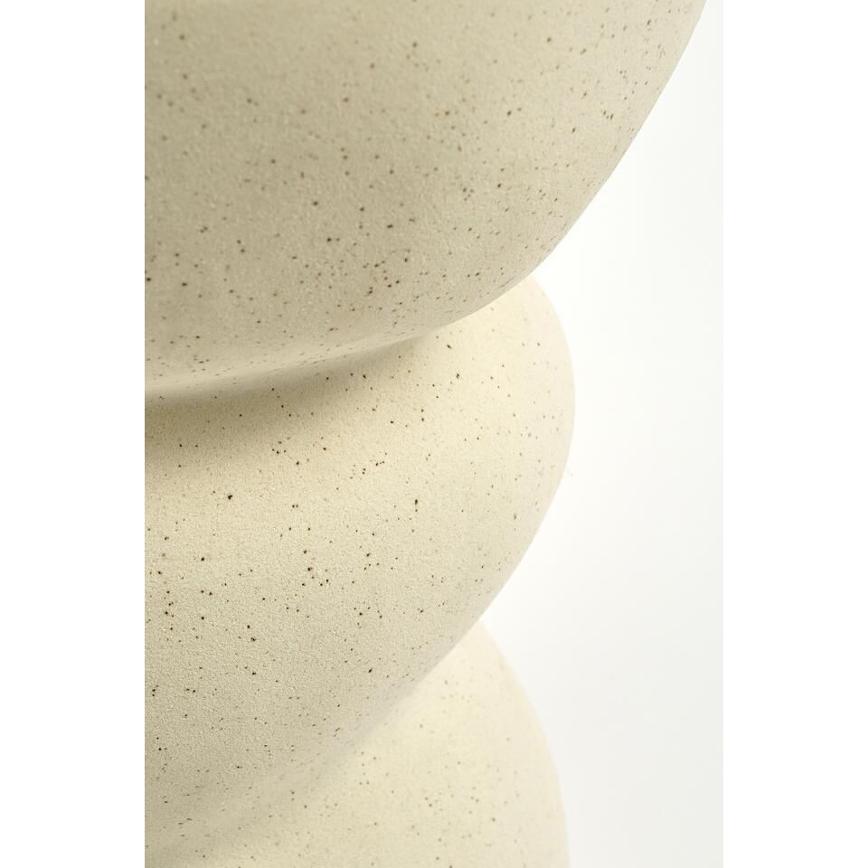 Mica Decorations Screw Side Table – White Ceramic