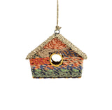 Jardinopia Jute Iron Sari Bird Nest Box with Square Roof