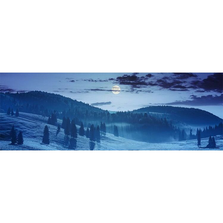 My Village Double-Sided Background – Reversible Mountain Landscape & Spooky Backdrop (100 × 35 cm) | MYP36