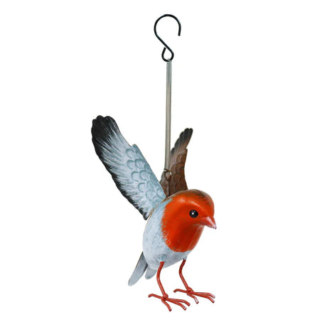 Small Metal Hanging Robin by Primus - Mill Race Garden Centre